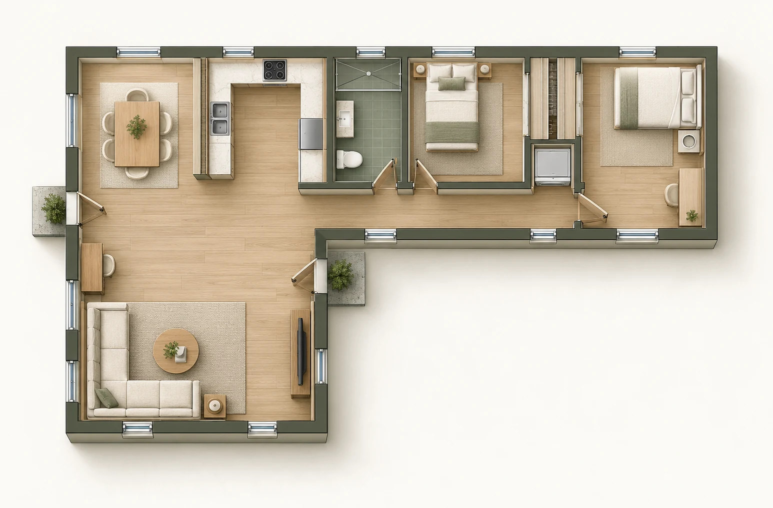 Family 1200 · Layout overview