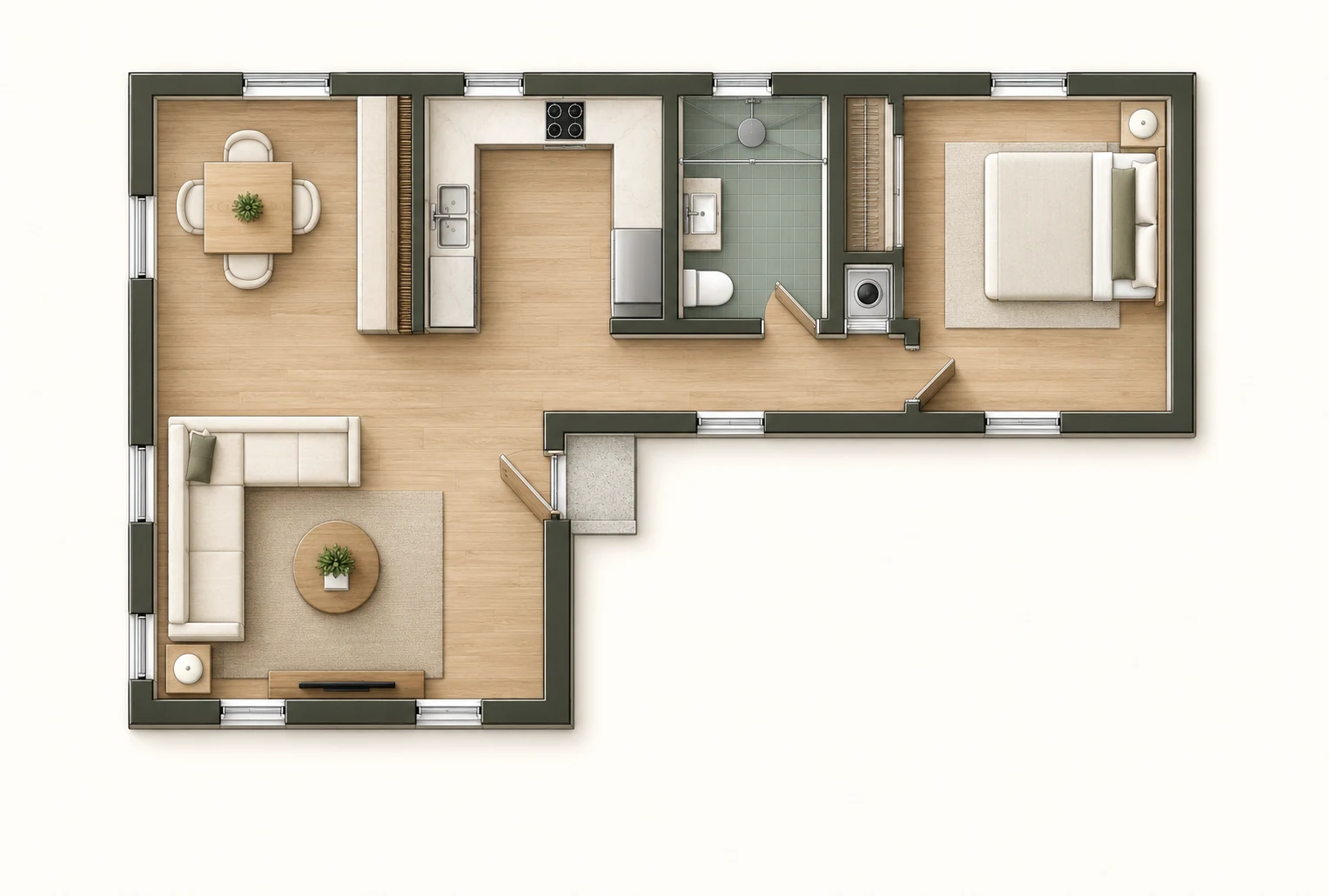 Courtyard 800 · Layout overview