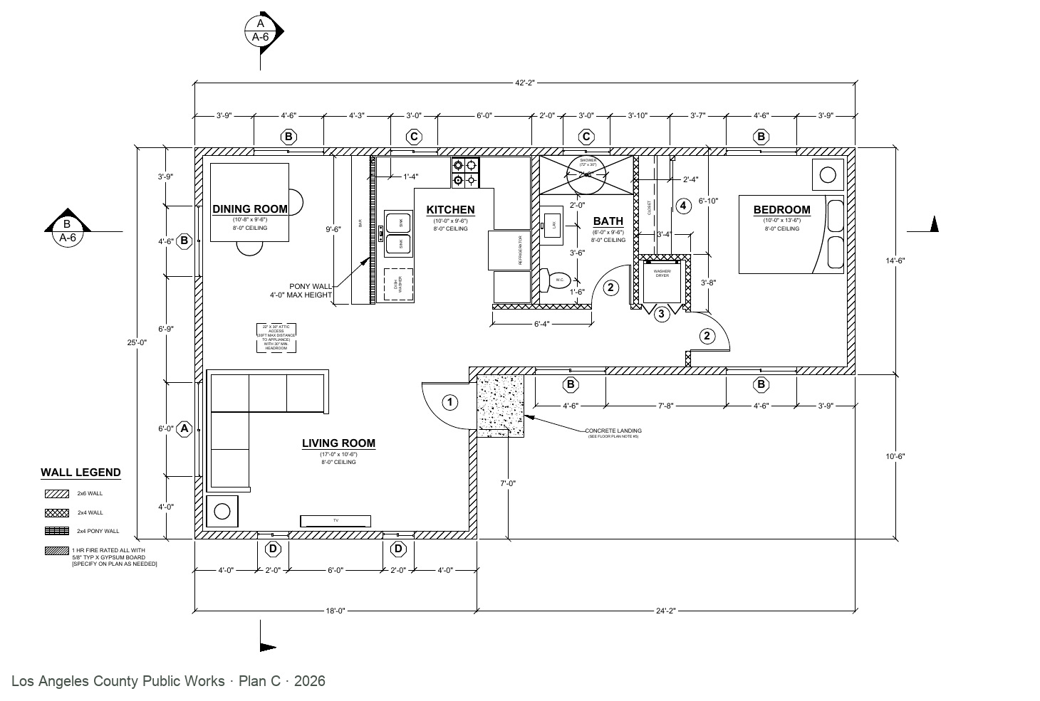 Courtyard 800 · 1 bedroom · 1 bath